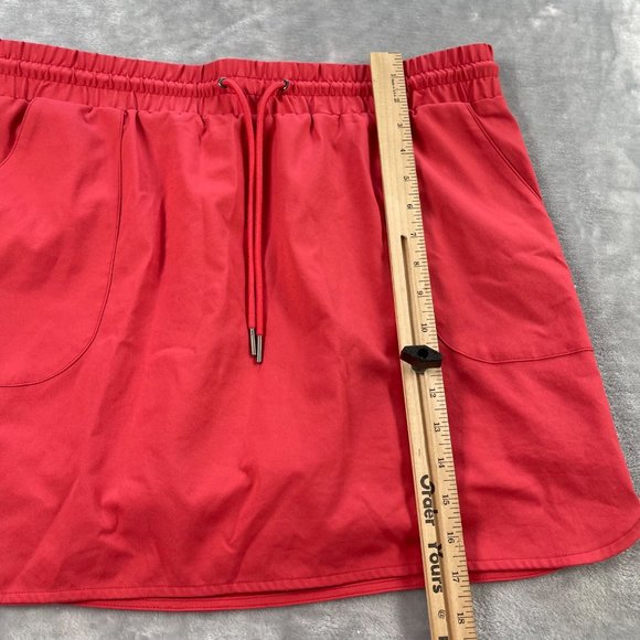 St Johns Bay Skort Womens Large Pink Skirt with Shorts Pull On Drawstring - Picture 10 of 12